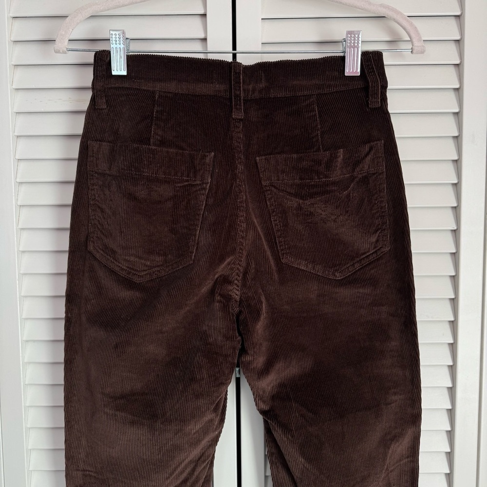 Madewell The Perfect Vintage Flare Corduroy Pants Brown Retro Boho Size 24 - Picture 7 of 9